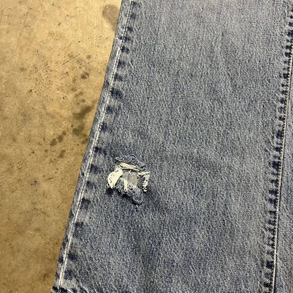 Vintage Y2k Unionbay Baggy Distressed Flared Jeans 34x32 - Picture 2 of 7